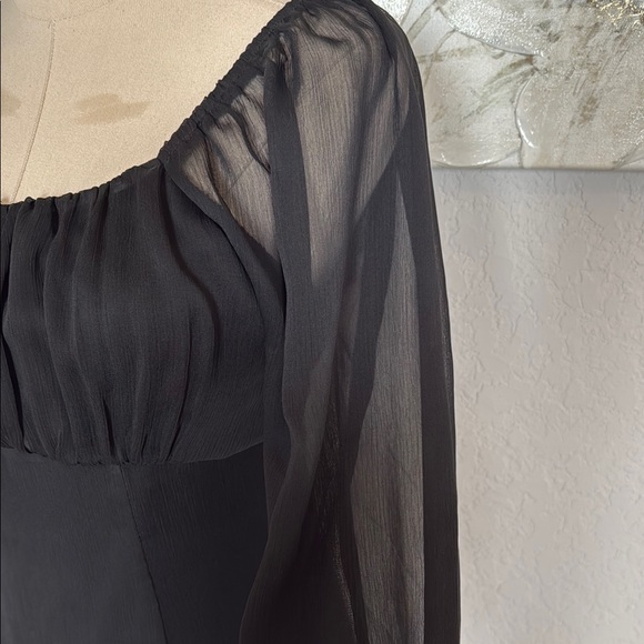 Altar’d State Black long sleeve Dress 🖤 Sz Small - Picture 4 of 9